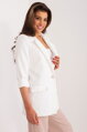 Smotanovo-biele elegantné sako s gombíkom