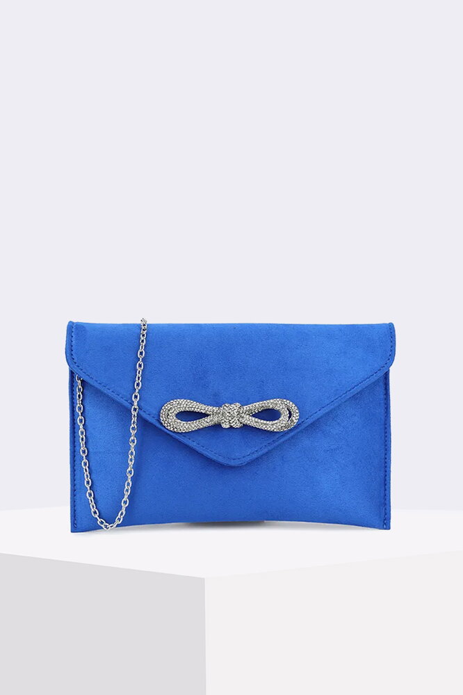 Listová modrá kabelka s ozdobou Alyssa