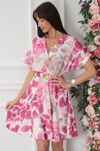 Béžovo-ružové šaty Gita