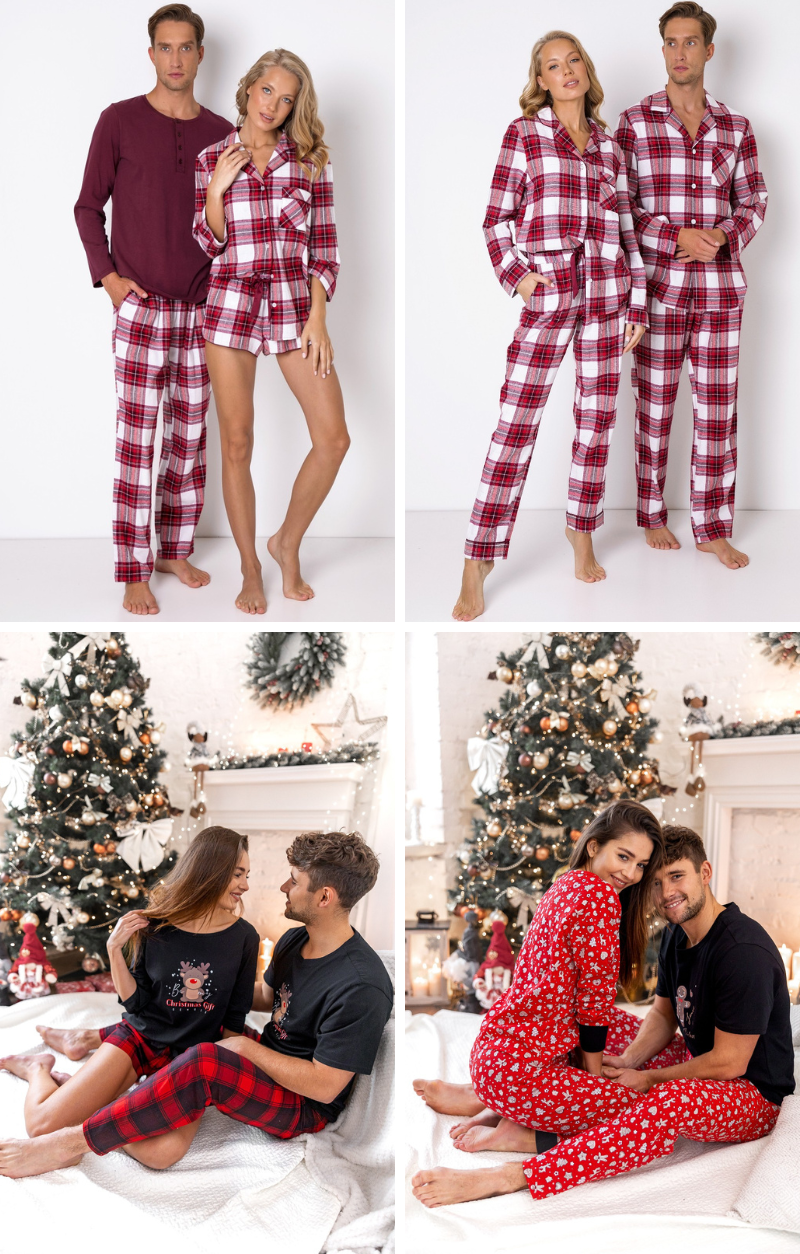 Vianočné pyžamá pre páry