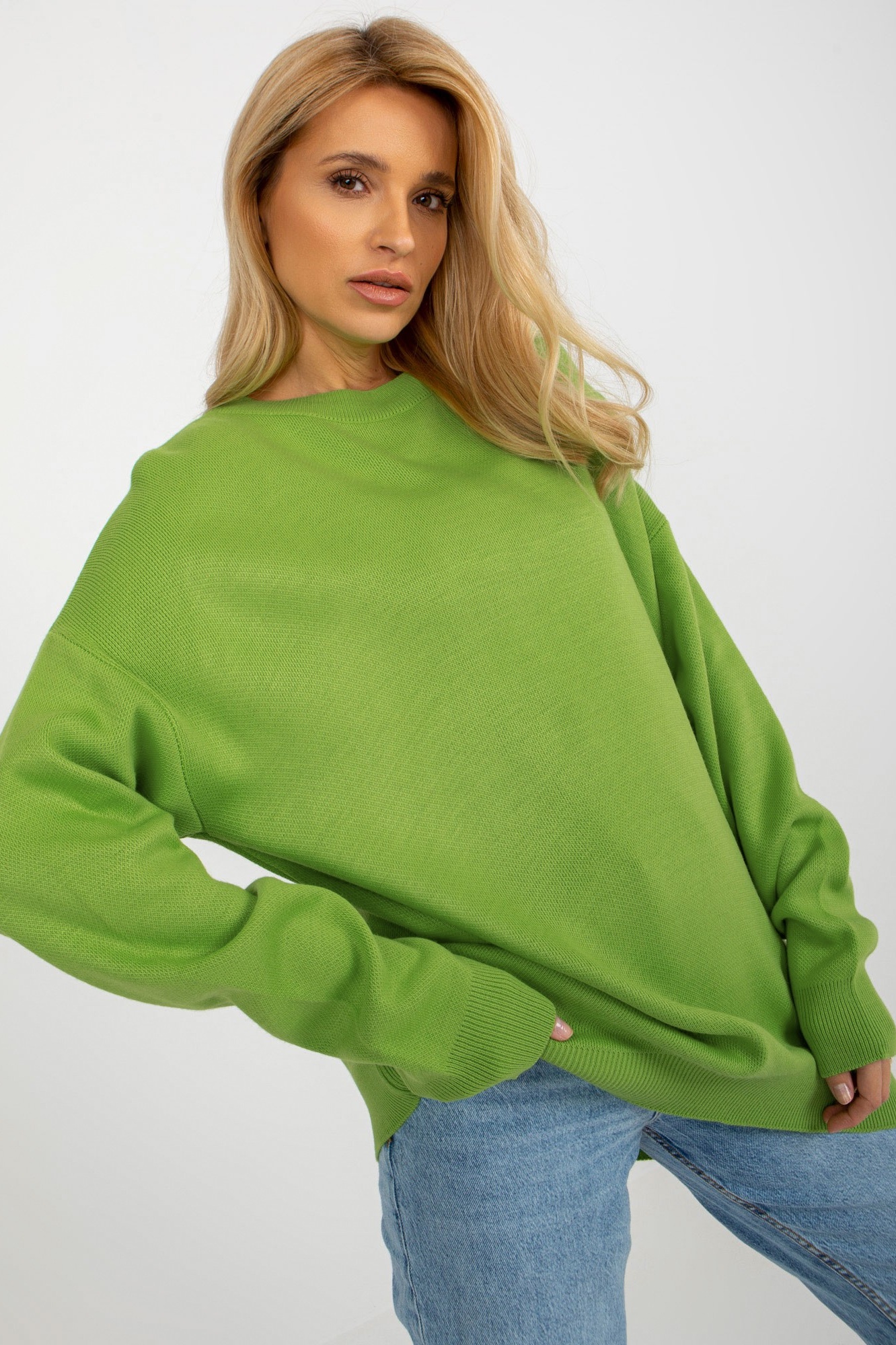 Zelený oversize pulóver Talia