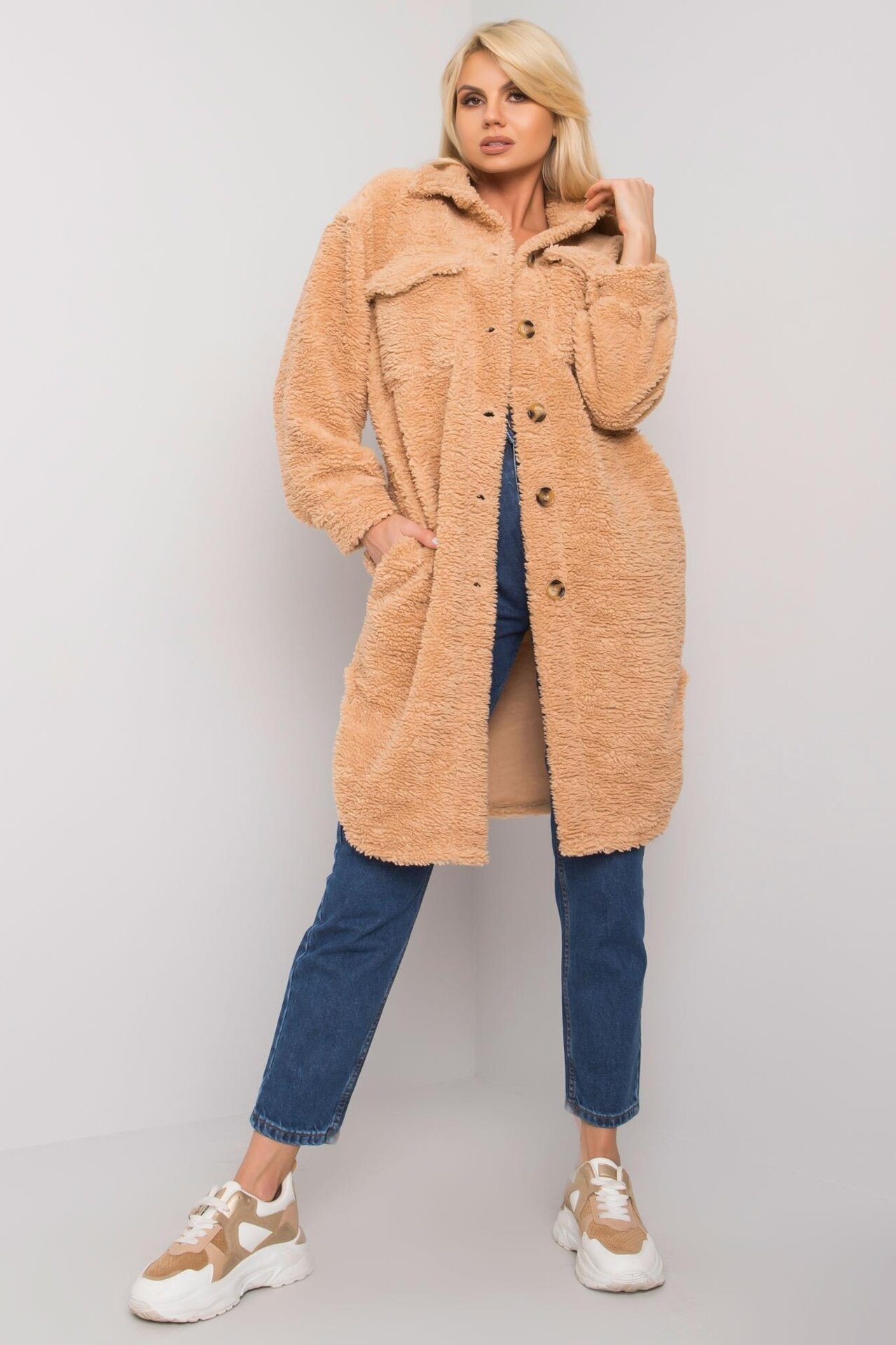 Hnedá dlhá košeľa Jolene