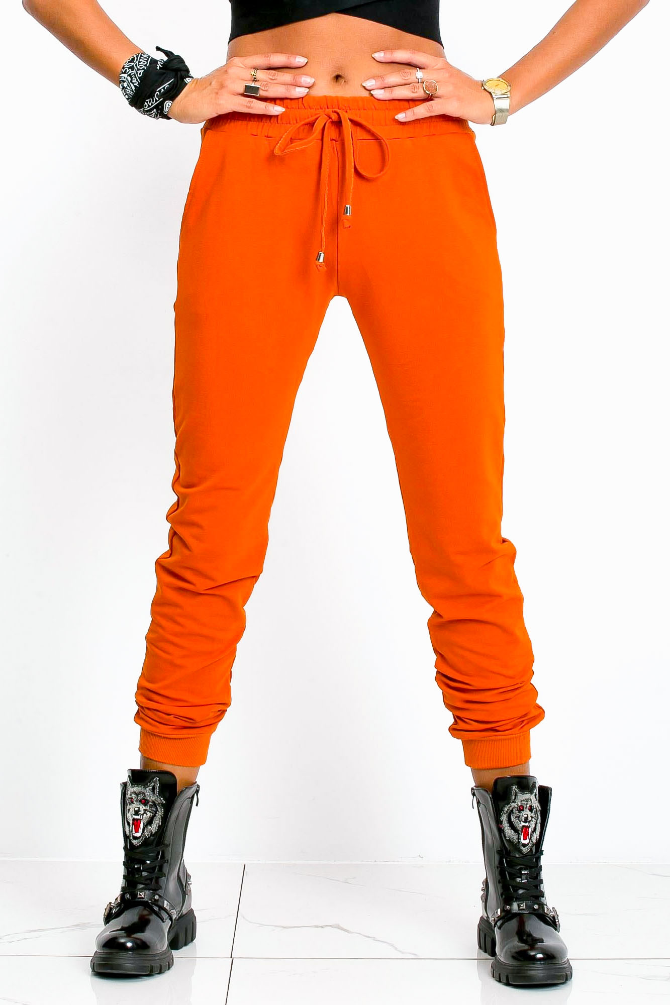 Oranžové tepláky Faster