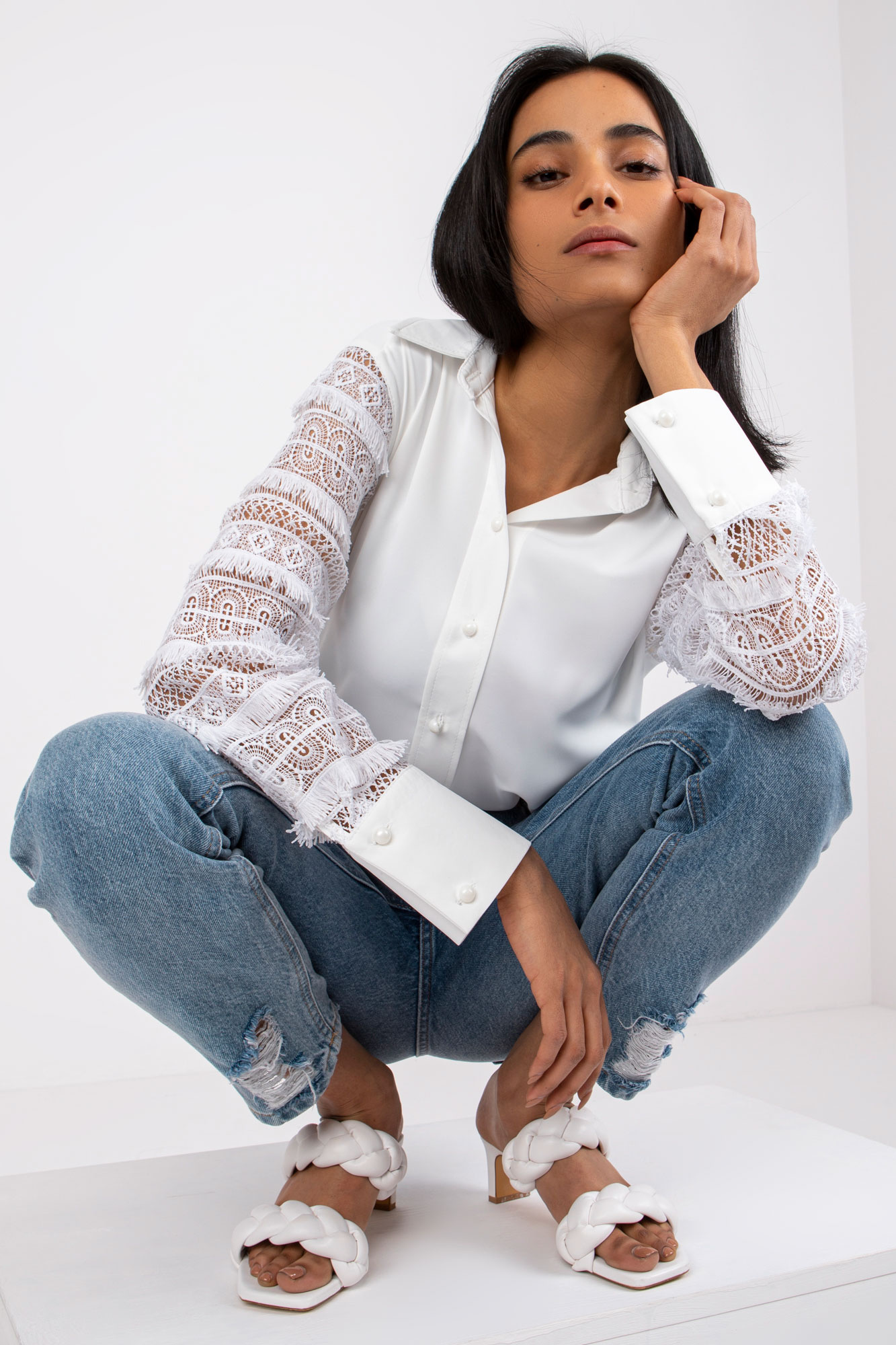 Biela blúzka Brooklyn