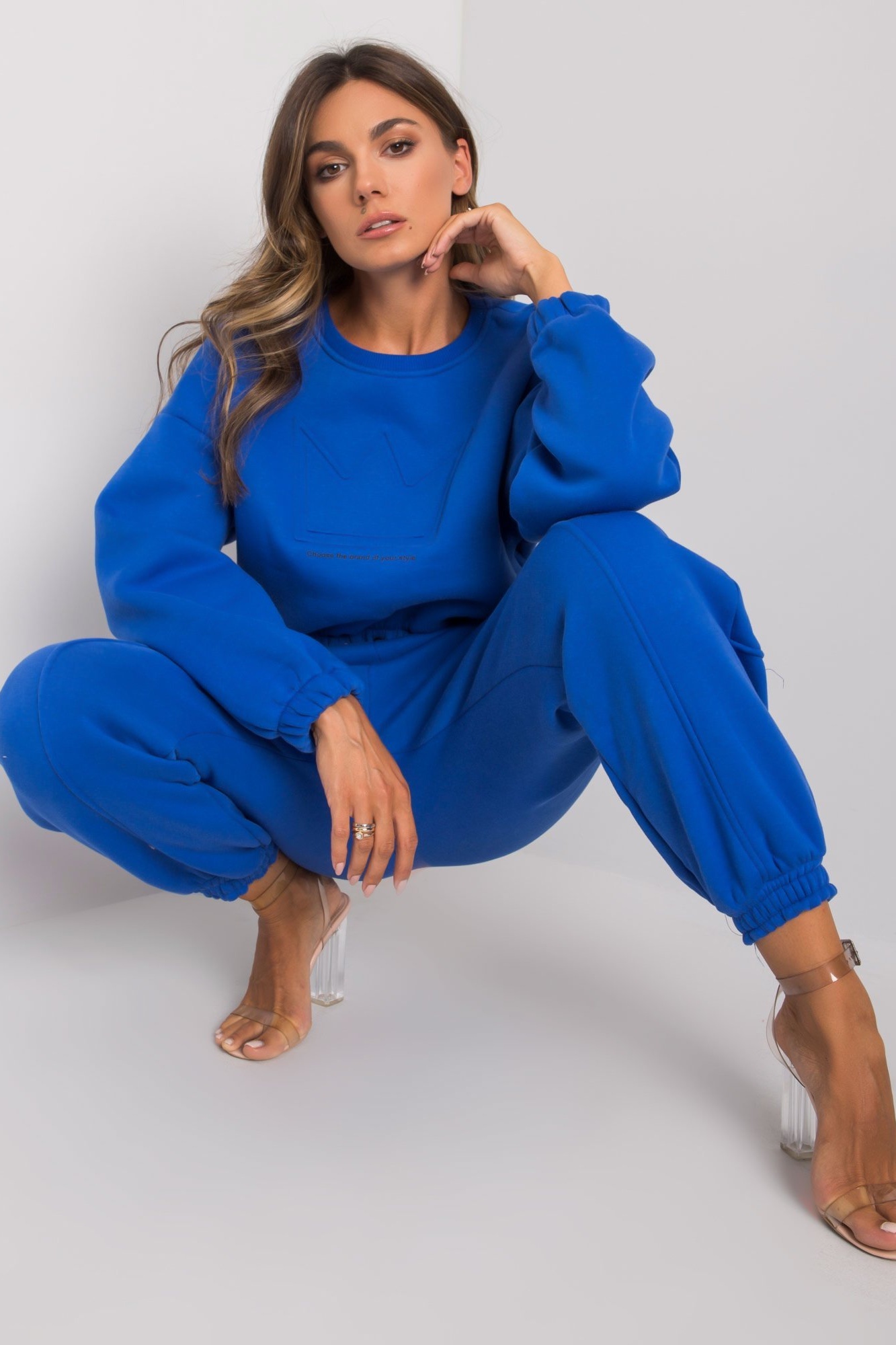 PLANETA-MODY Modrá tepláková súprava Maleah, Veľkosť L (40) – Obrázok 5