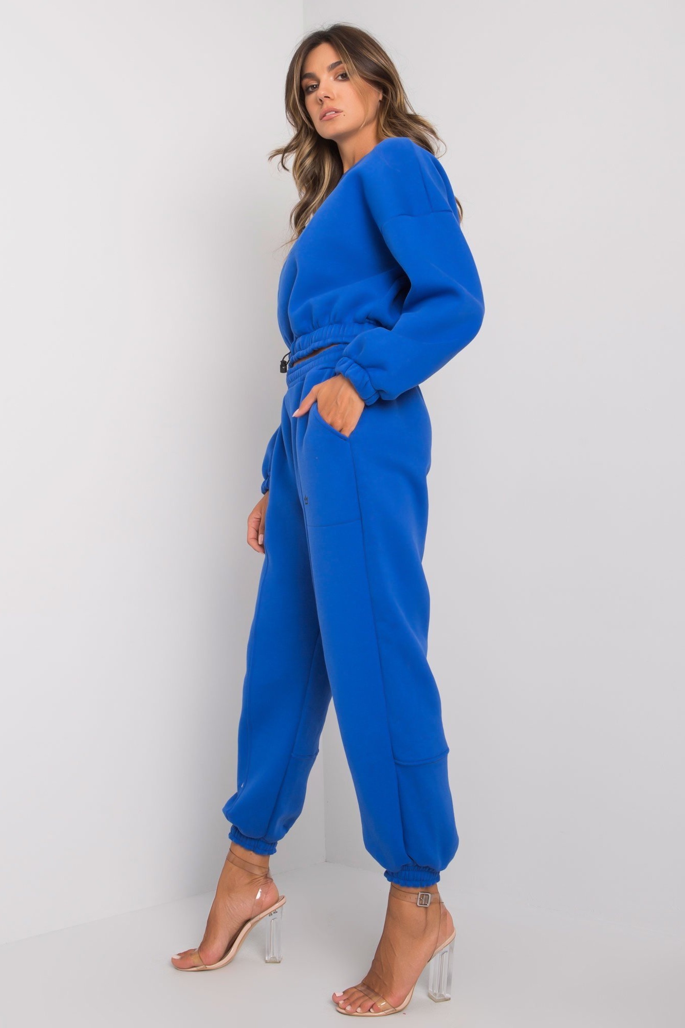 PLANETA-MODY Modrá tepláková súprava Maleah, Veľkosť L (40) – Obrázok 3