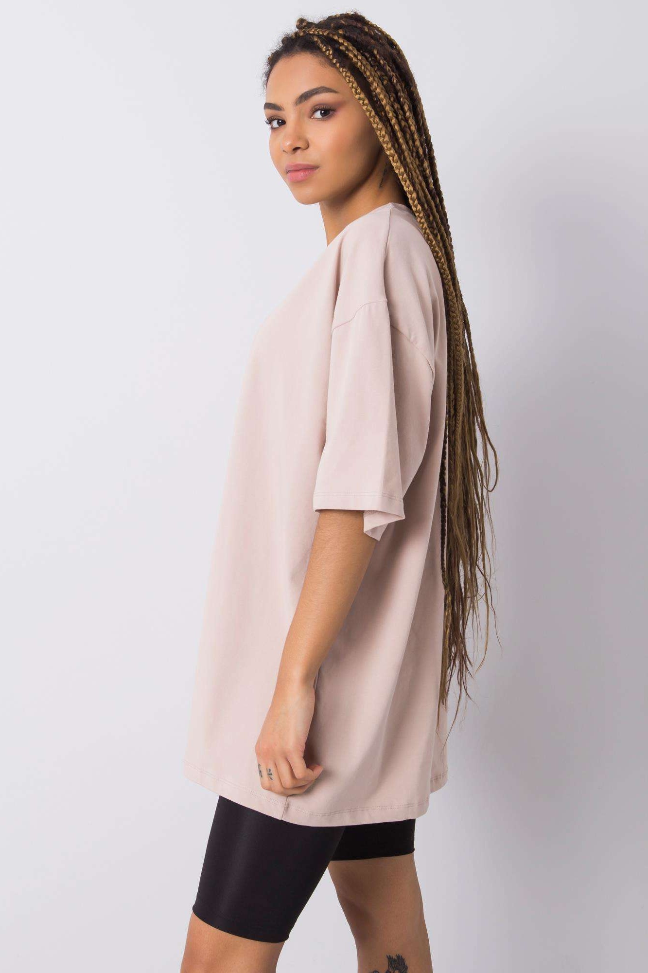 Béžové oversize tričko Juliet