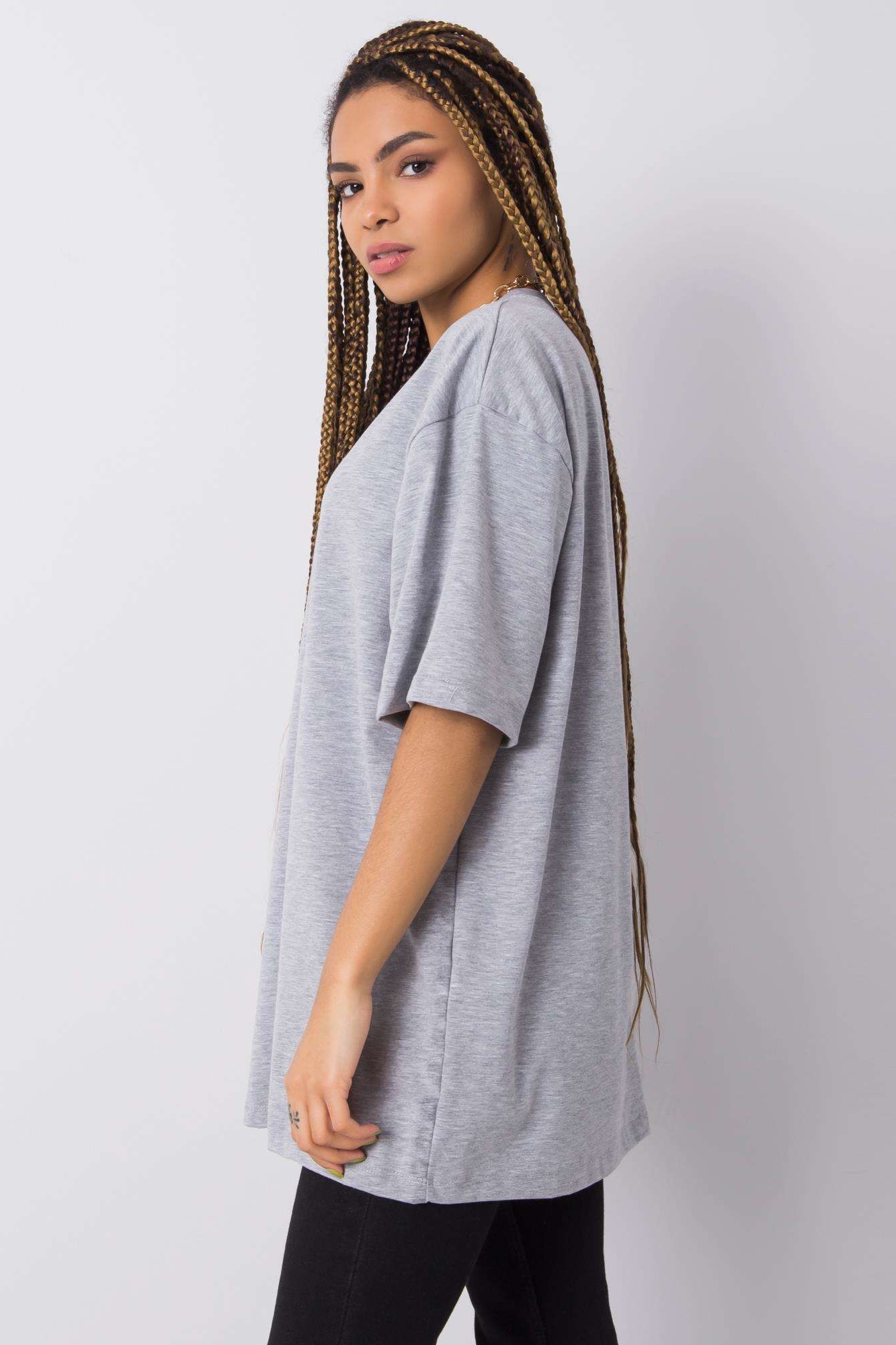Sivé oversize tričko Juliet