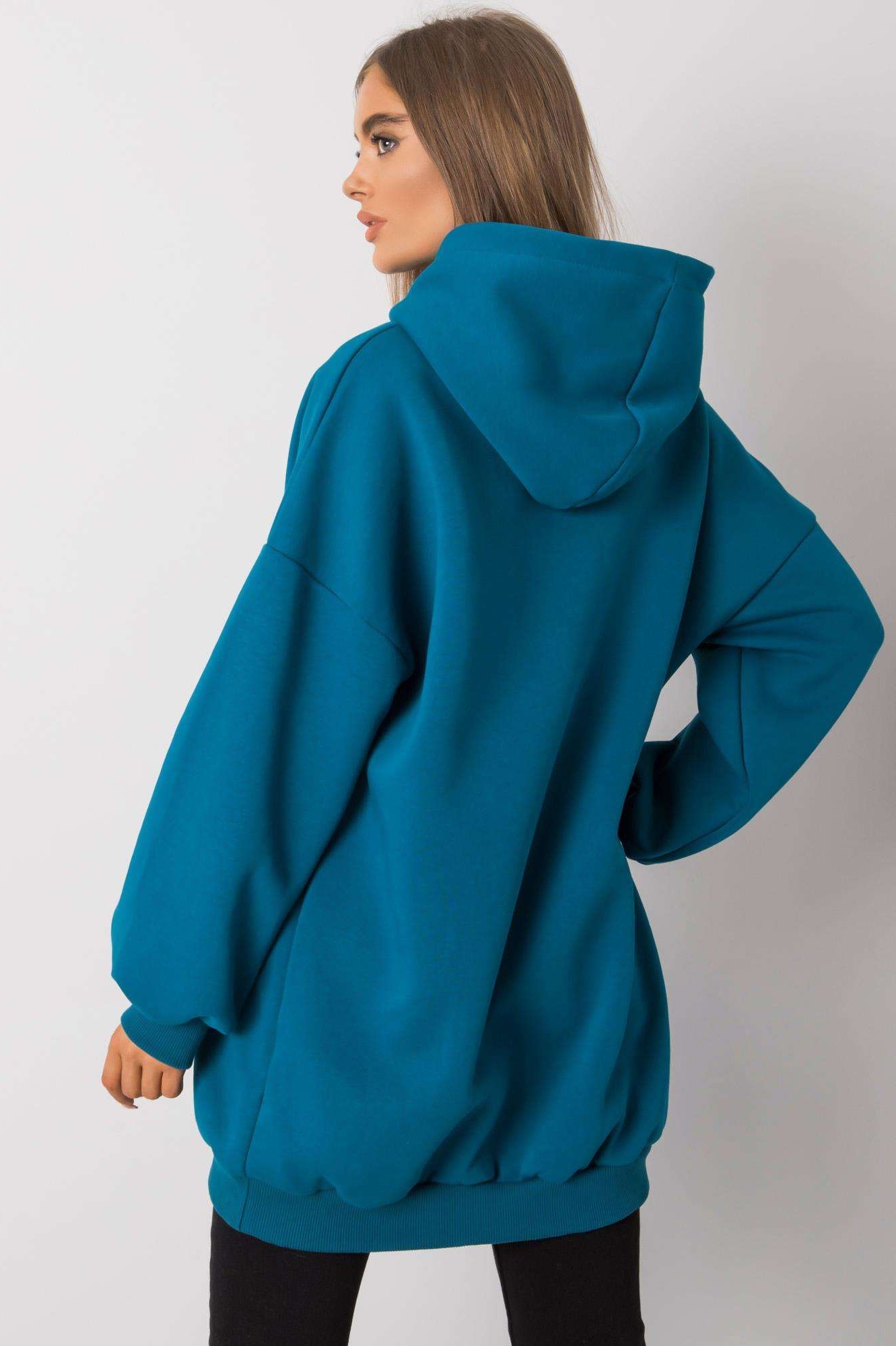 PLANETA-MODY Morská modrá mikina Roselle, Veľkosť L/XL – Obrázok 4