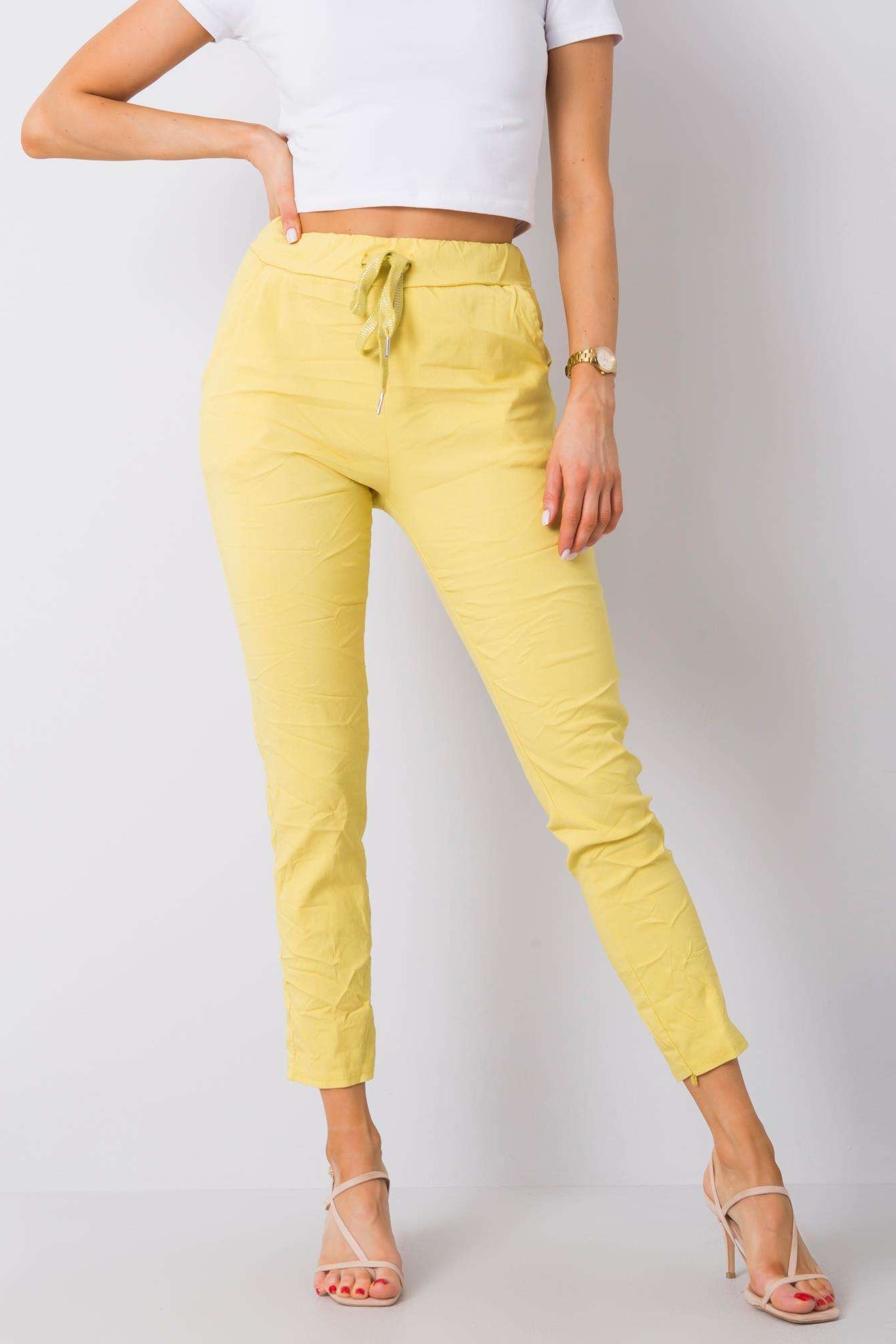 Žlté letné nohavice Marisa
