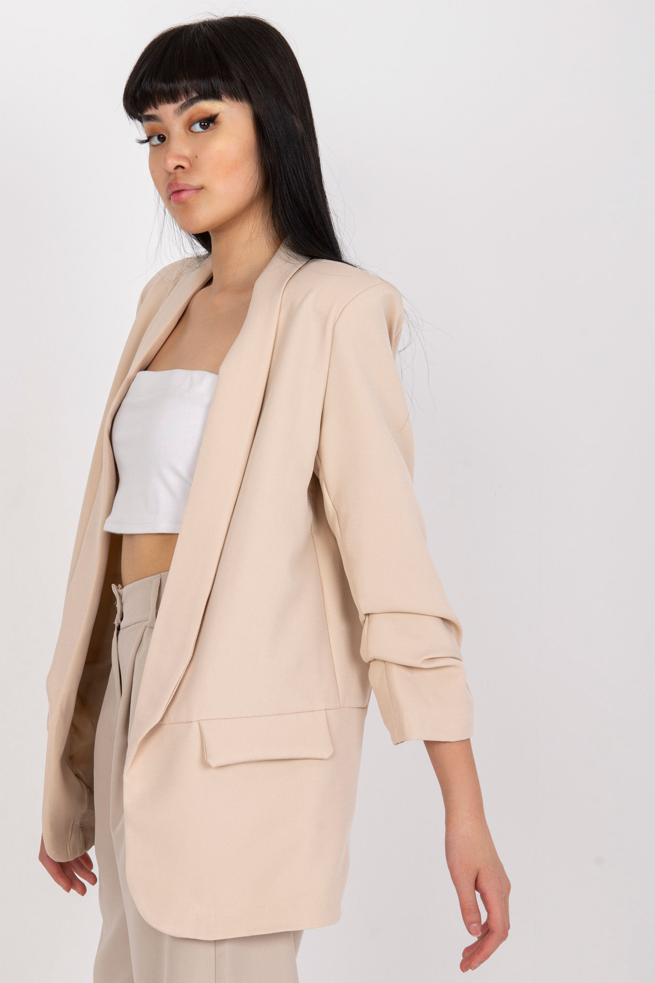 Béžové sako Adela