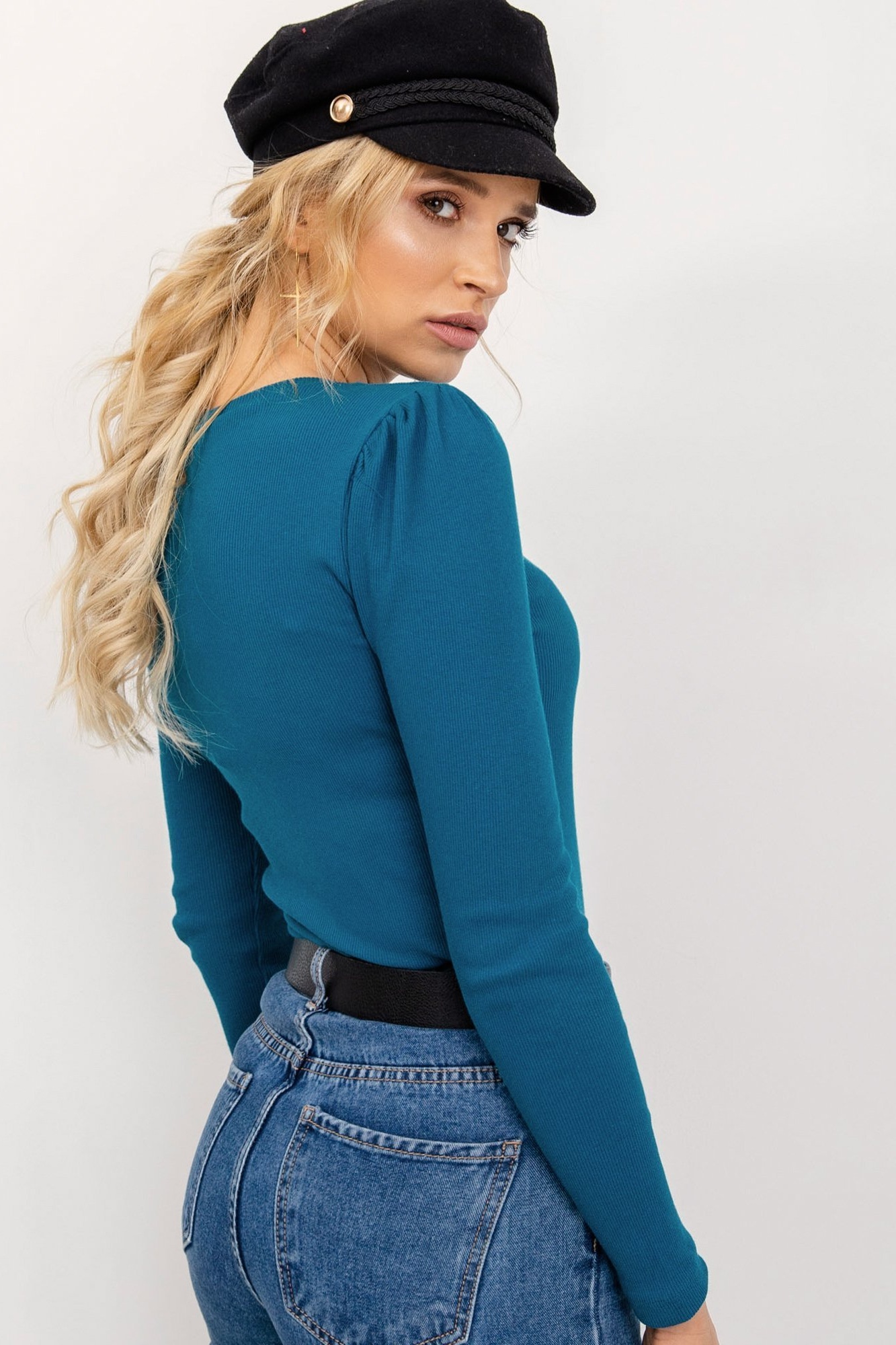 Tyrkysové tričko Skip