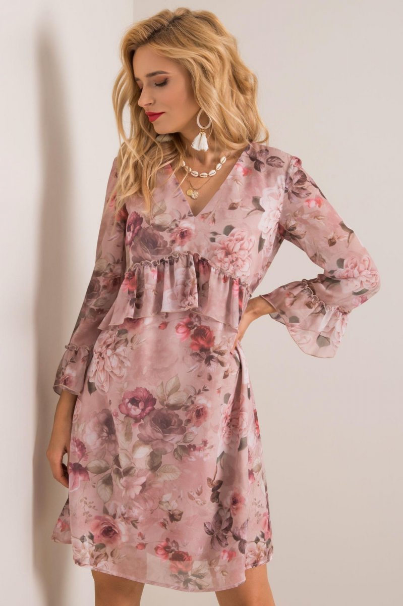 Vzorované kvetované šaty