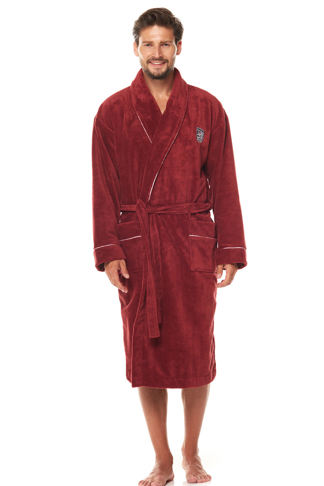 Bordový pánsky župan Borys