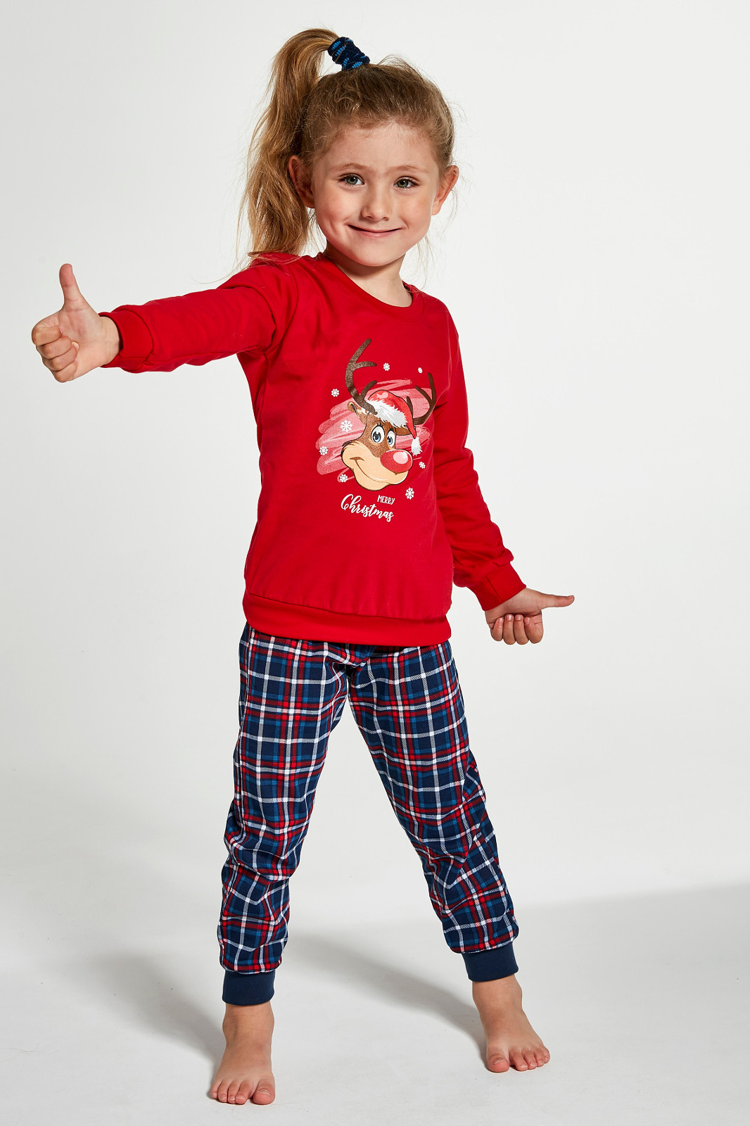 Dievčenské vianočné pyžamo REINDEER