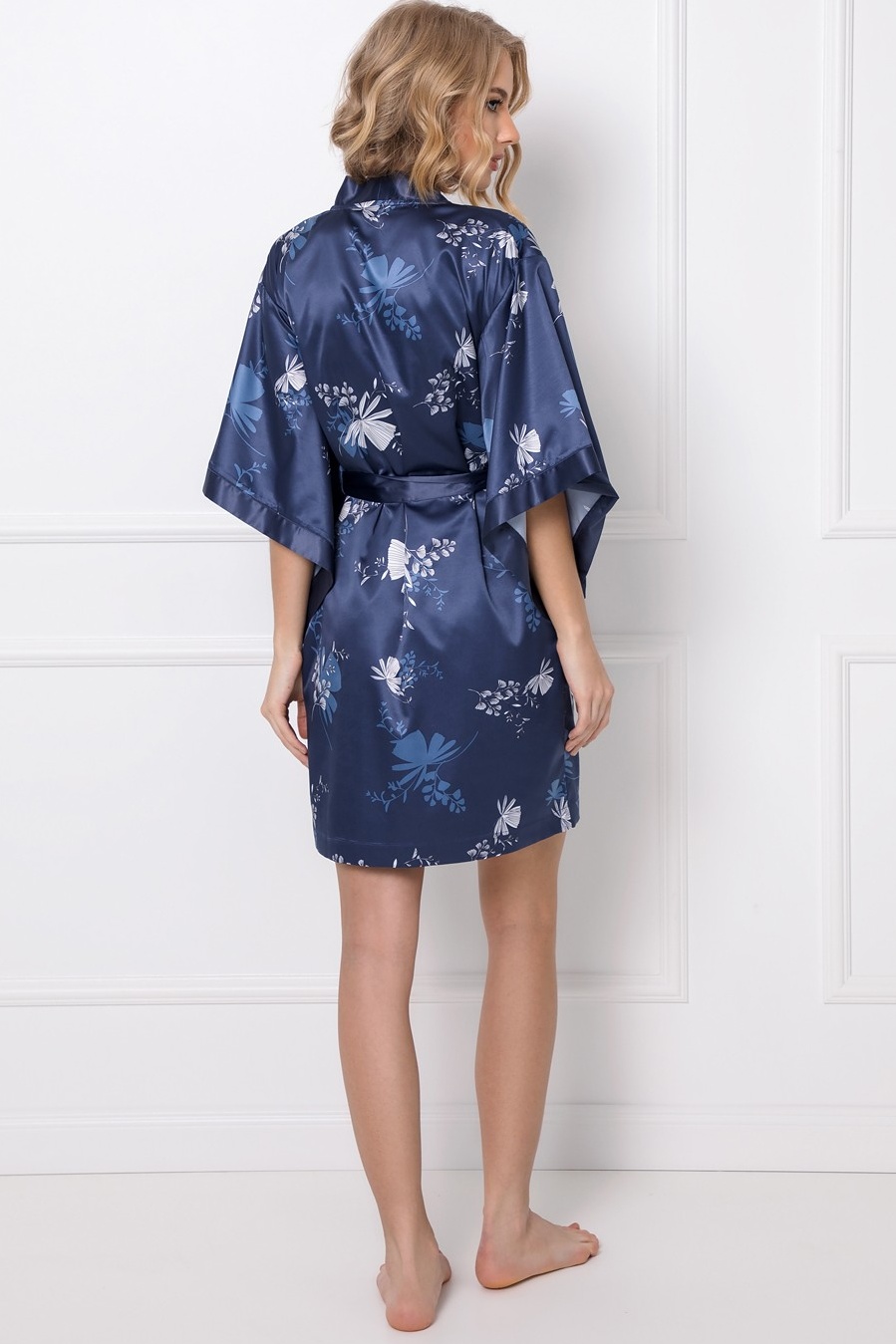 PLANETA-MODY Saténový župan WHILEY, Veľkosť XL (42) – Obrázok 3