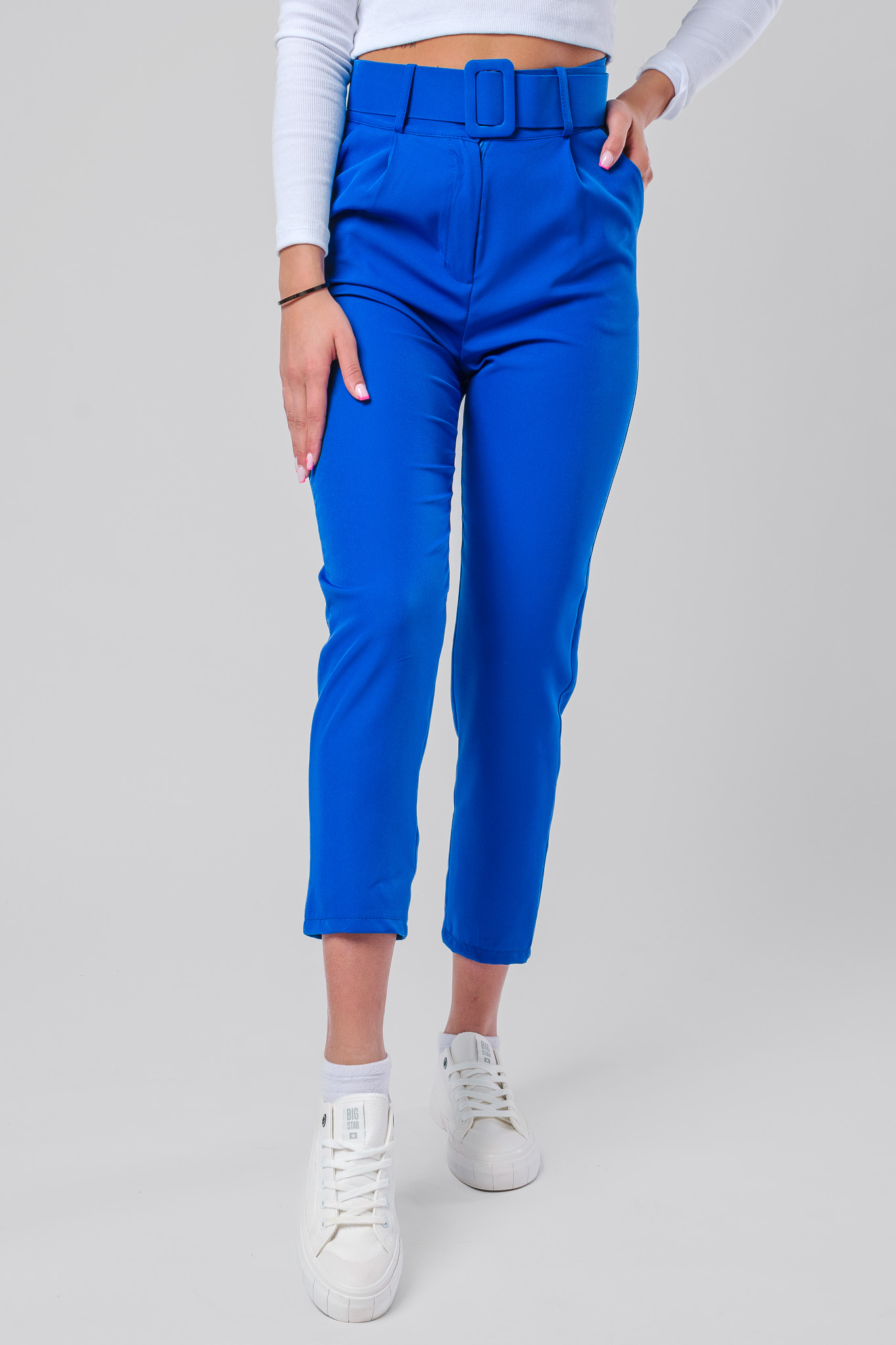 Elegantné nohavice Janis modré