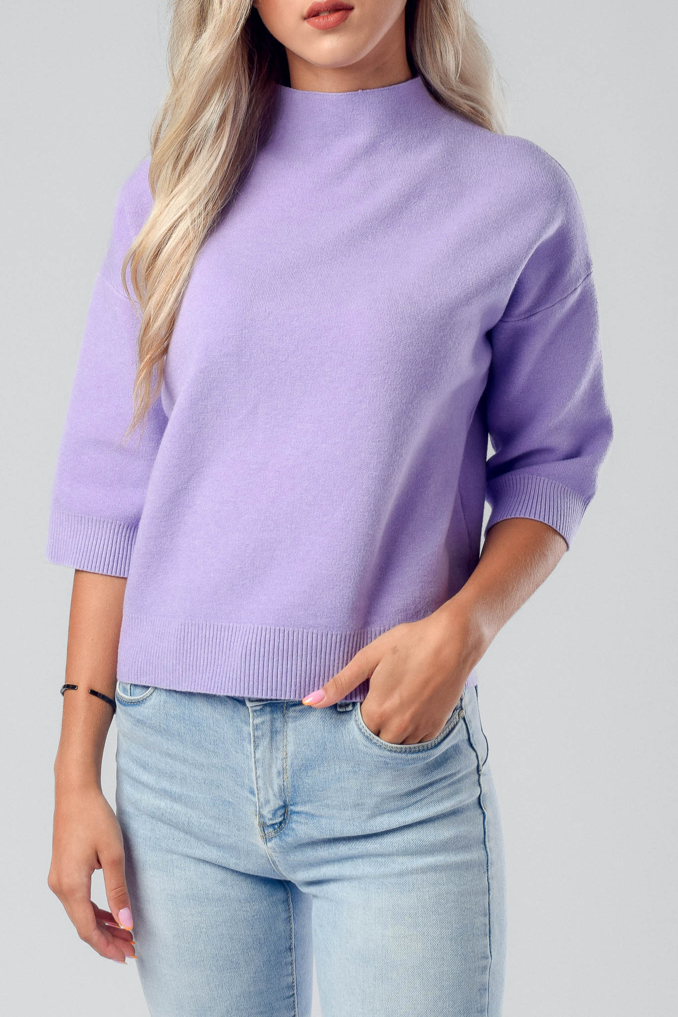 Fialový lila pulóver Tanna
