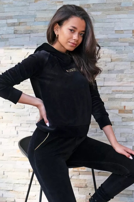 Čierna luxusná mikina Avenue