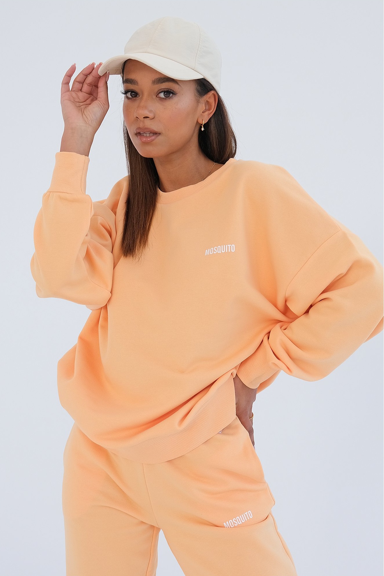 Oranžová dámska mikina Pure