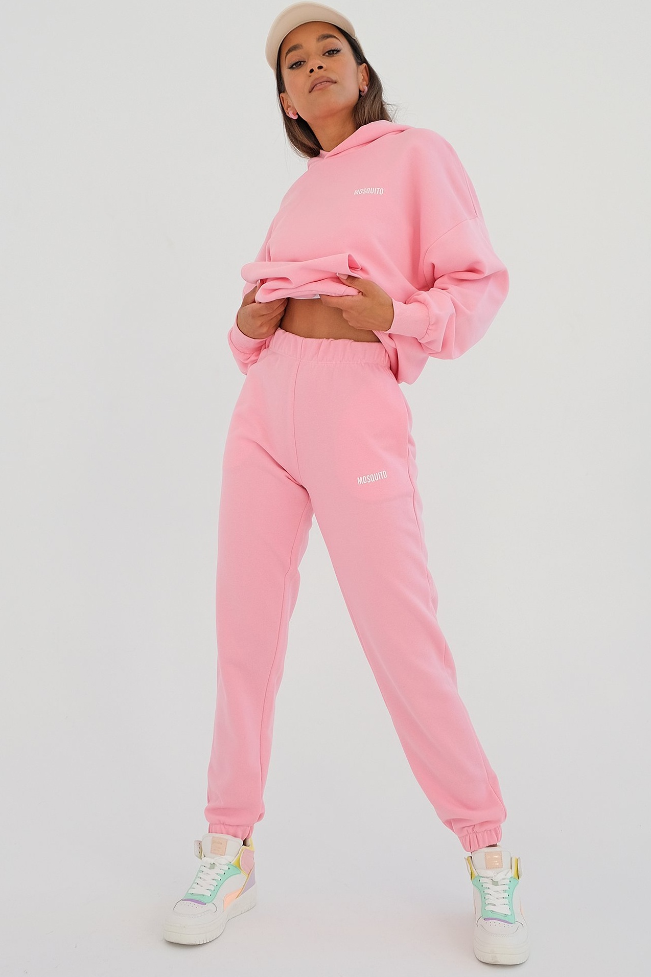 Ružové dámske tepláky Pure