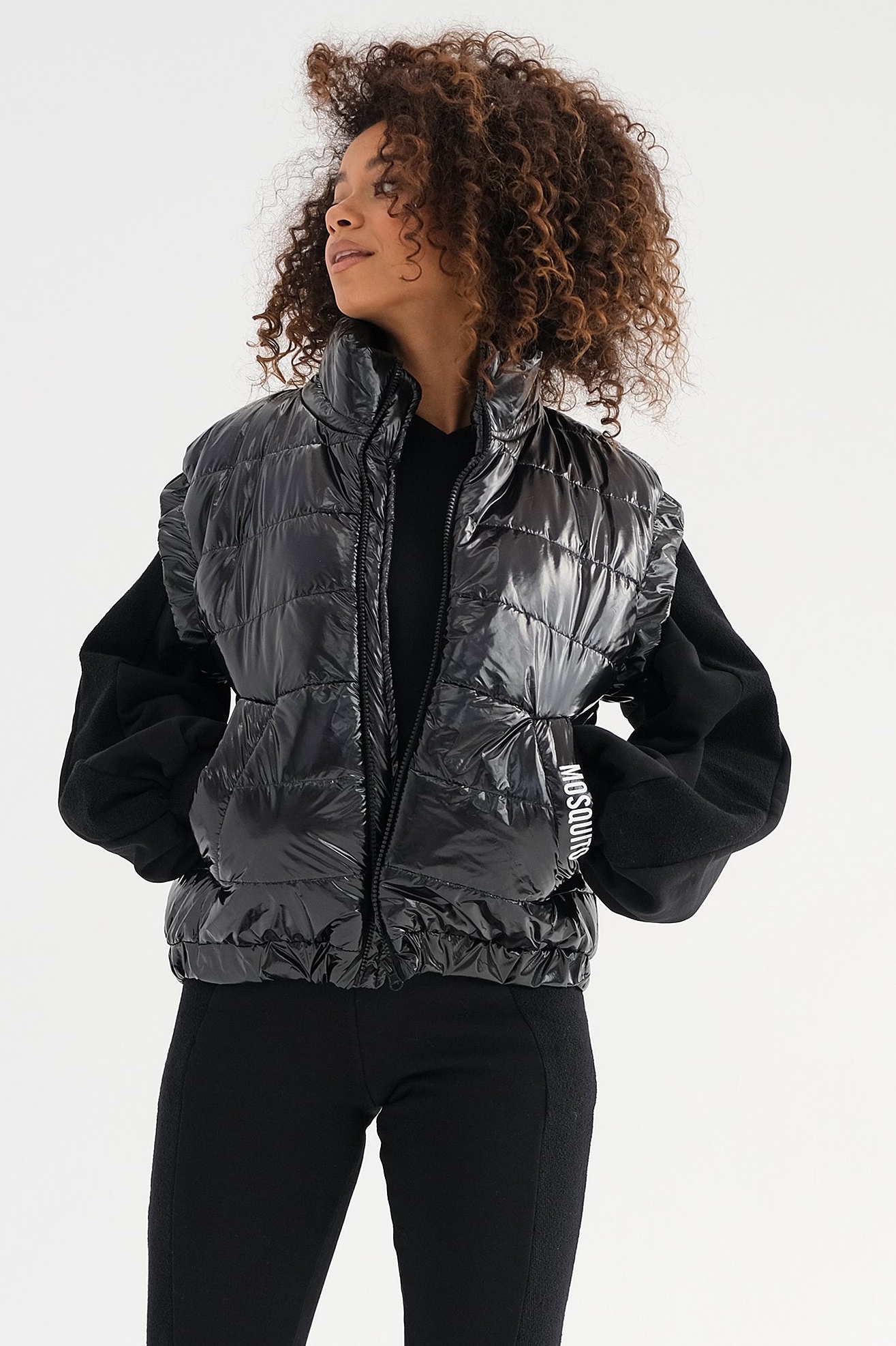 Prešívaná vesta Abi čierna