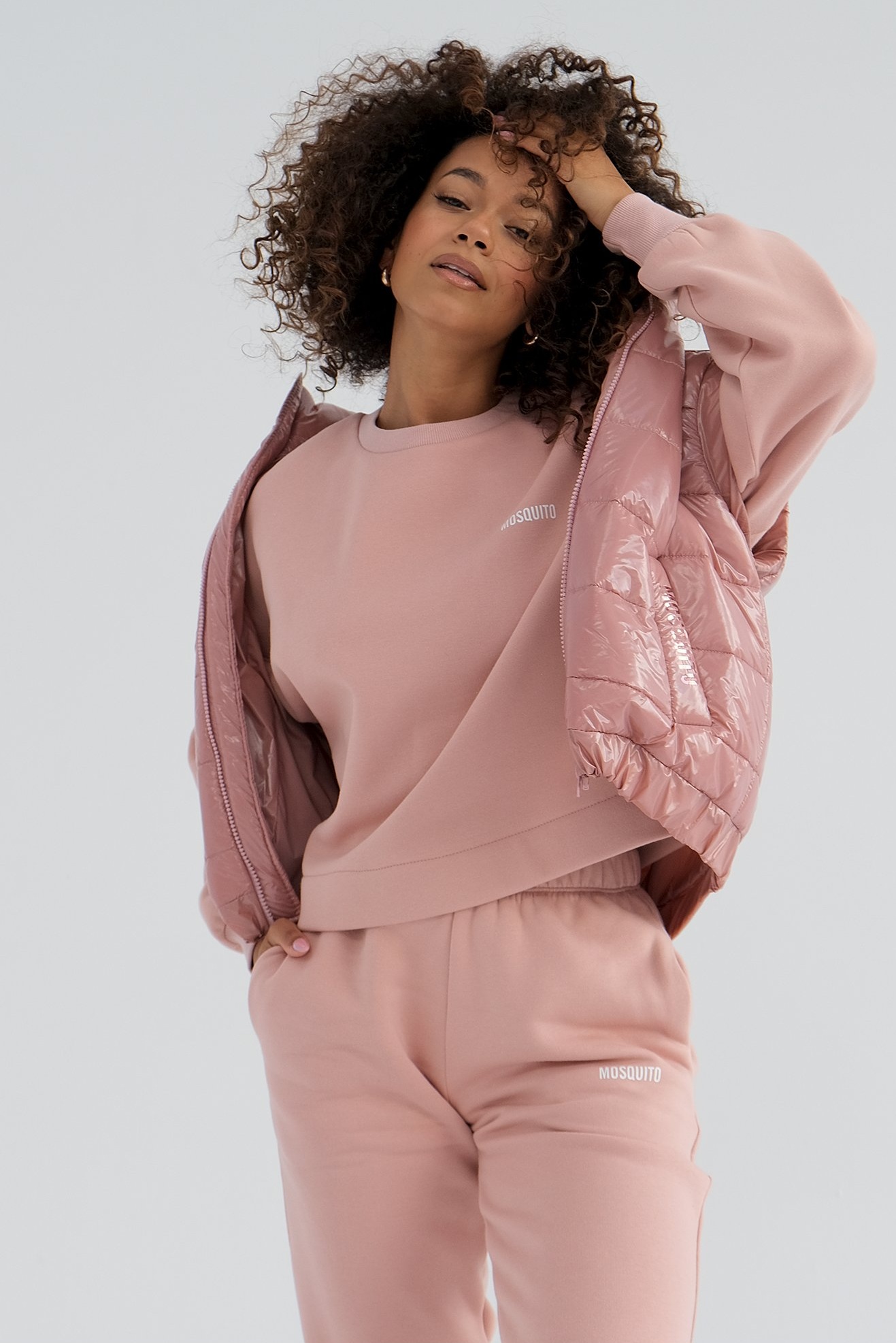 Prešívaná vesta Abi púdrová