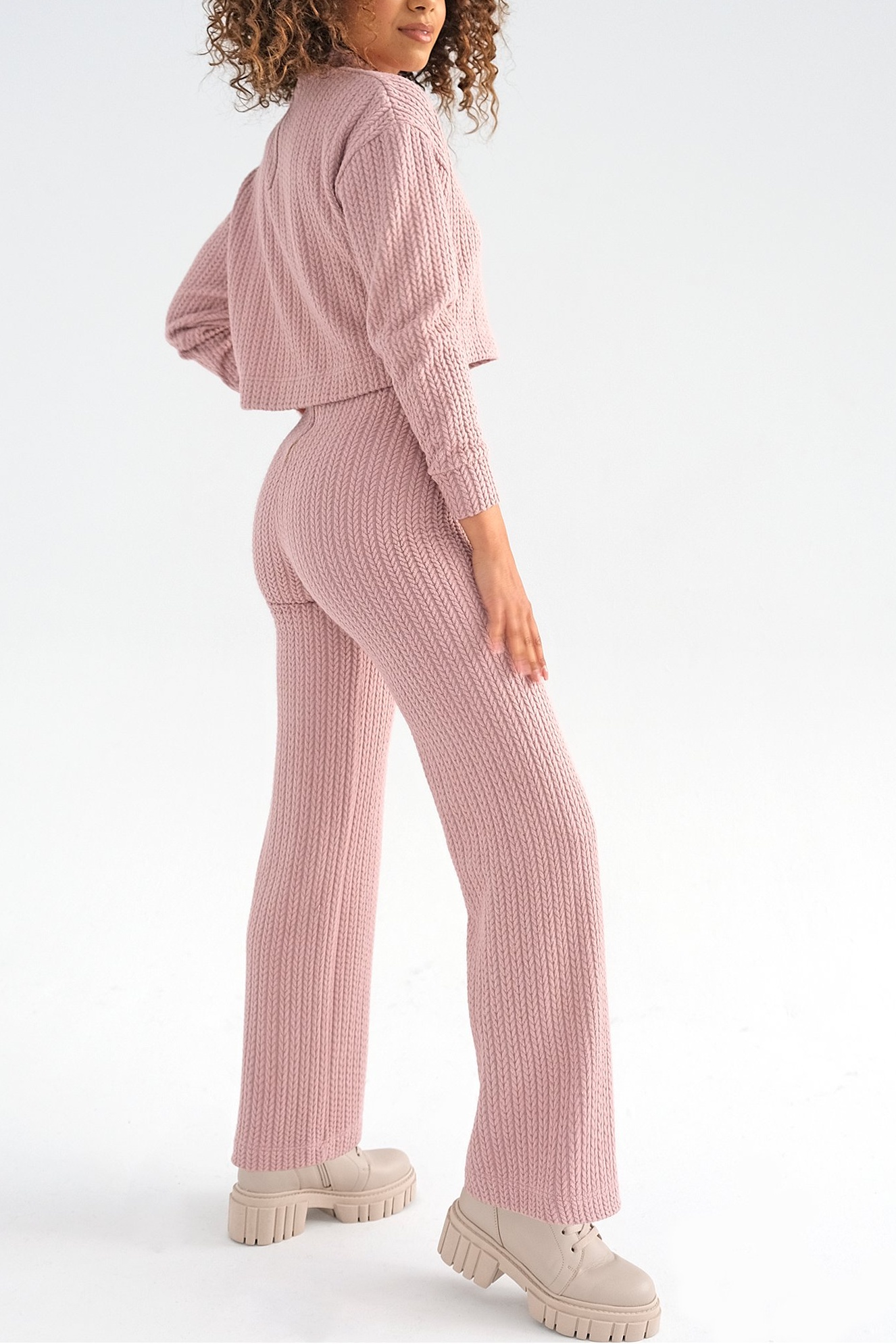 Púdrové pletené nohavice ERATO