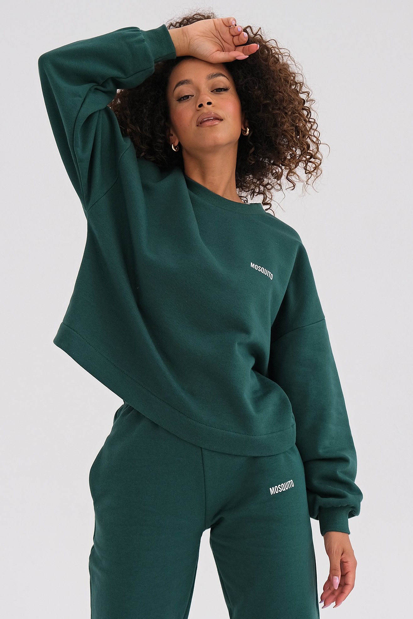 Tmavozelená mikina Kimsy