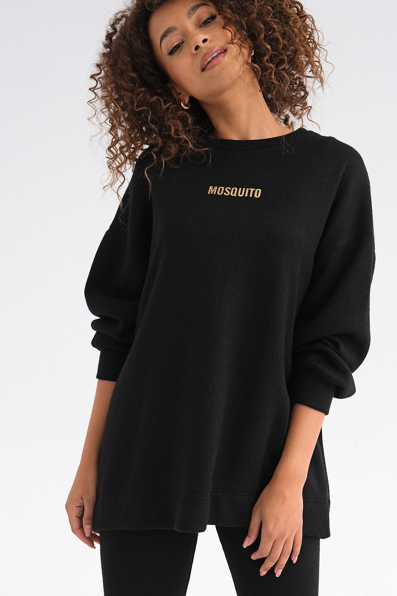 Čierna oversize mikina MOSLY