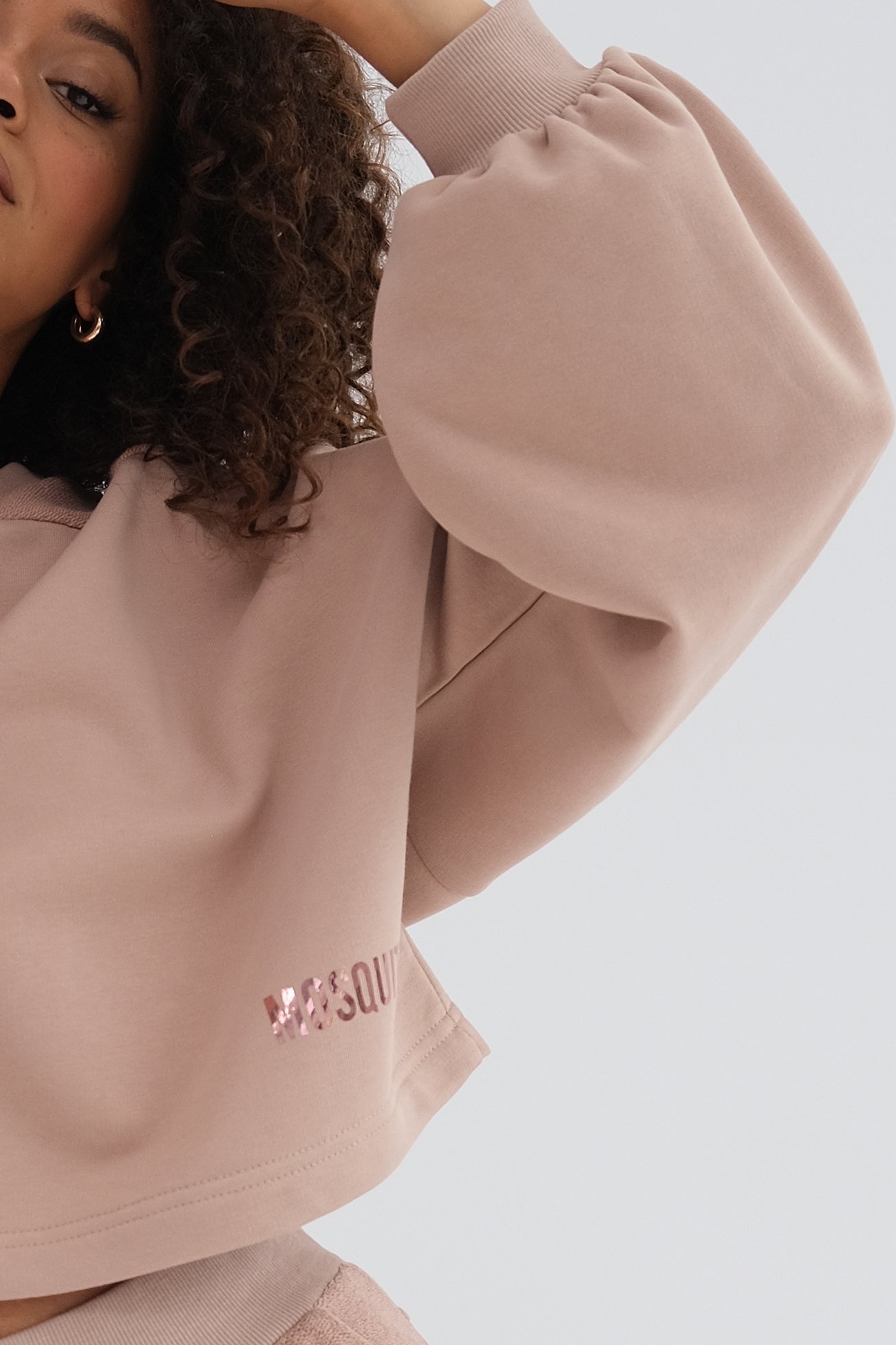 Béžová mikina s lampasmi Muva