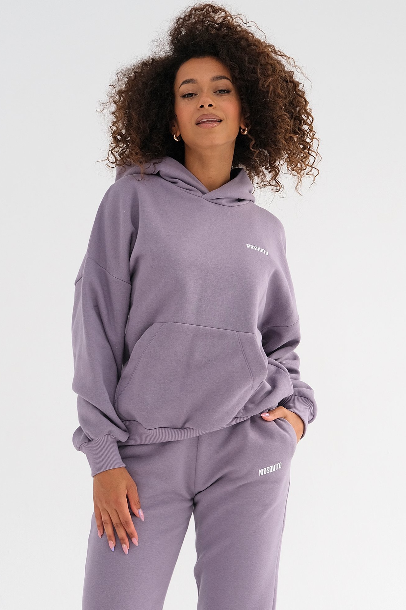 Levanduľová mikina s kapucňou Pure Lavender