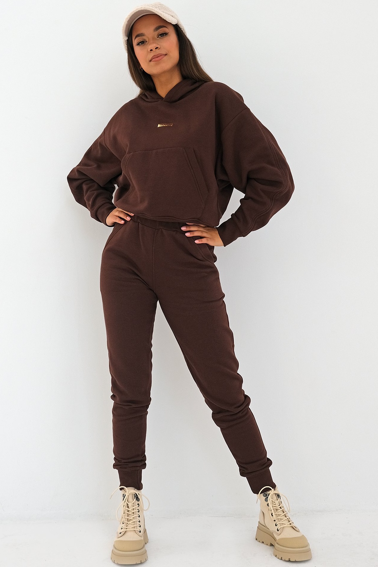 Hnedé tepláky Venice Dark Brown