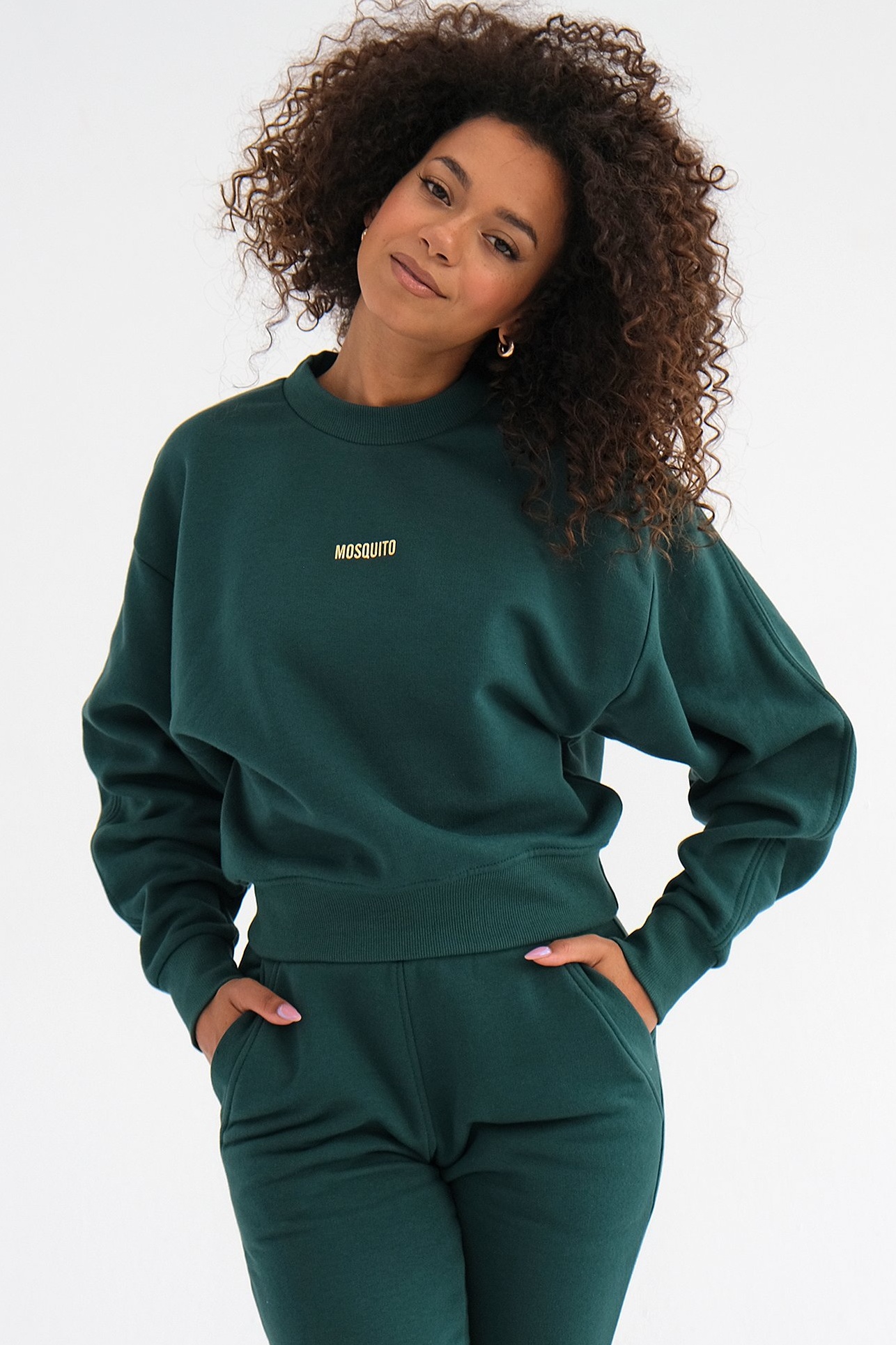 Tmavozelená krátka mikina Venice