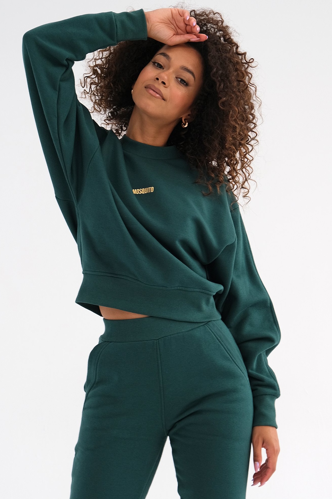 Tmavozelená krátka mikina Venice