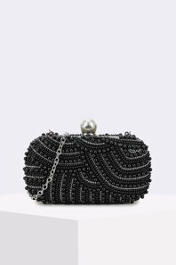 Čierna perlová kabelka