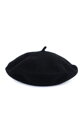 Čierna vlnená baretka