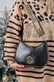 Čierna crossbody kabelka Monnari