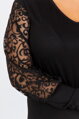 Čierny elegantný top Thurma