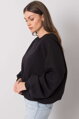 Čierna oversize mikina Tashi