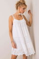 Biele háčkované šaty Eunice