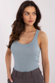 Bledomodrý basic top