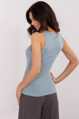 Bledomodrý basic top