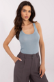 Bledomodrý basic top
