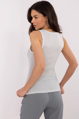 Strieborný basic top