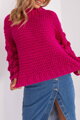 Fuchsiový oversize pulóver Zaria