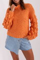Oranžový oversize pulóver Zaria