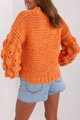 Oranžový oversize pulóver Zaria