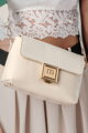 Biela crossbody kabelka Monnari