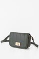 Olivová prešívaná crossbody kabelka